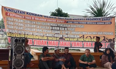 Masyarakat Korban Gempa Pasaman Barat Tuntut Perhatian Dari Anggota DPRD
