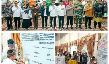 Deklarasi Damai Pemilu Tahun 2024, Bupati Rohil Ajak Seluruh Lapisan Saling Bersinergi