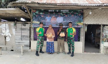 UMKM Satgas Pamtas Yonarmed 10/ Bradjamusti Ajarkan Pemasaran Kreatif dan Bantu Bangun Warung Keripik Singkong Warga Perbatasan