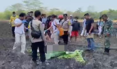 Niat Bakar Jerami Di Sawah , Petani di Kabupaten Pekalongan Tewas Terbakar