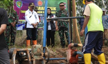 Bantu Cegah Dampak Kemarau Panjang, Kodim 0613/Ciamis Buat Sumur Bor di Kadupandak