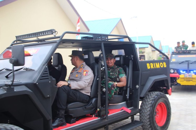 Pangdam XII/Tpr Bersama Forkopimda Dampingi Kunjungan Kerja Kapolri di Satbrimob Polda Kalbar