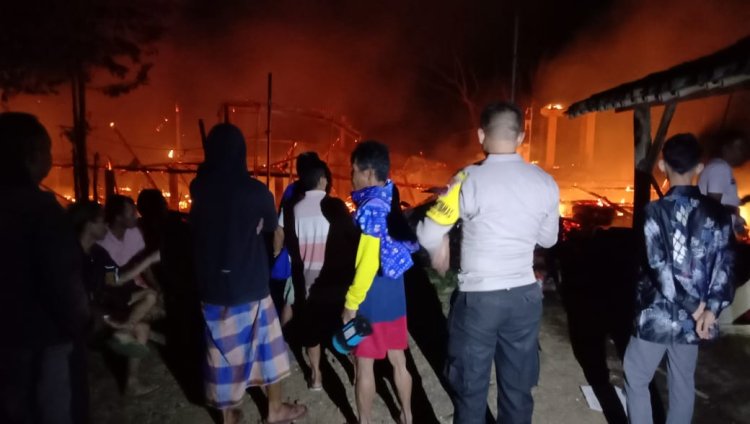 Kandang Ayam 2 Lantai Berisi 15.000 Ayam di Doro Pekalongan Terbakar