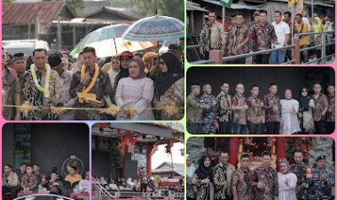 Bupati Rohil Resmikan Jembatan dan Resmikan Kelenteng di Sinaboi