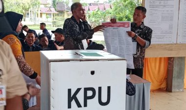 KPU Rohil Gelar Simulasi Pemungutan Dan Penghitungan Suara Di TPS   
