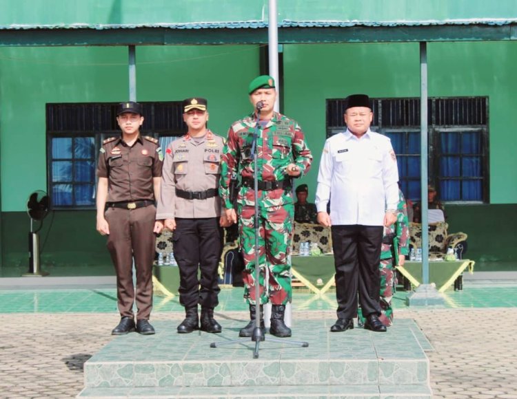 Kesiapan Penanggulangan Bencana Banjir, Kodim 1012/Buntok Laksanakan Apel Gelar Pasukan