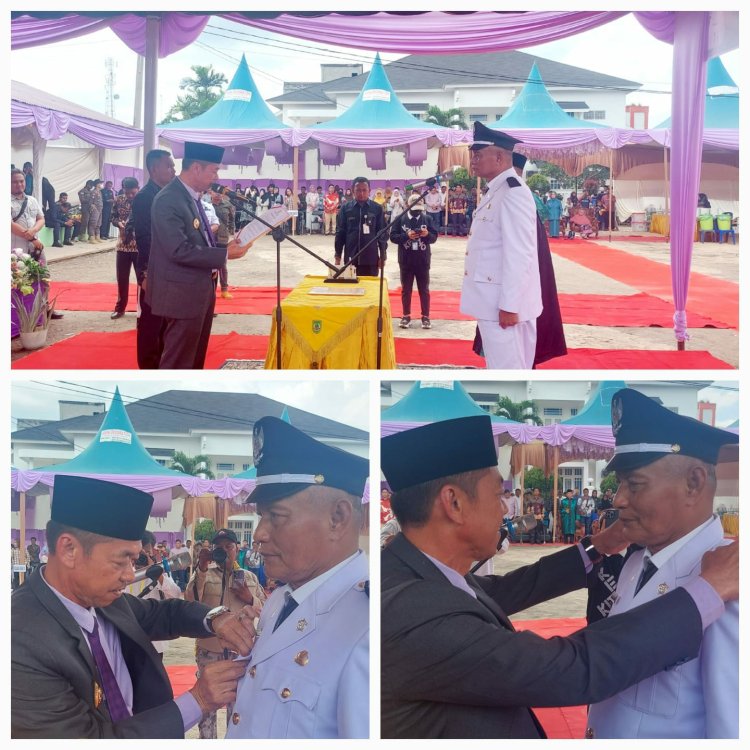 Dilantik Langsung Oleh Bupati Rohil, H. Syamsuri Af Kembali Jadi Penghulu Ujung Tanjung.