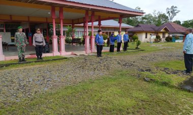 Anggota Koramil Toba Hadiri Apel Dalam Rangka Hari Kesadaran Nasional Tahun 2024 Tingkat Kecamatan Toba