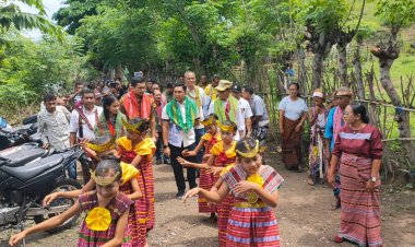 Pos Wini Satgas Yonkav 6/Naga Karimata Hadiri Peresmian Program "Air Bersih Kita, Bantuan Tanggung Jawab Sosial Dan Lingkungan"