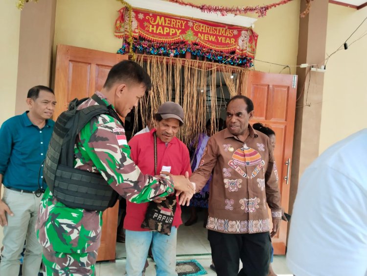 Satgas Yonif 122/TS Laksanakan Ibadah Akhir Tahun Dan Deklarasi Penolakan Miras Dan Ganja Demi Wujudkan Keharmonisan dan Kedamaian di Tanah Papua