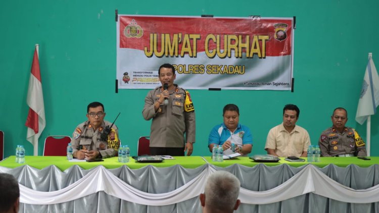 Polres Sekadau Respons Keluhan Masyarakat Desa Mungguk Melalui Kegiatan Jumat Curhat