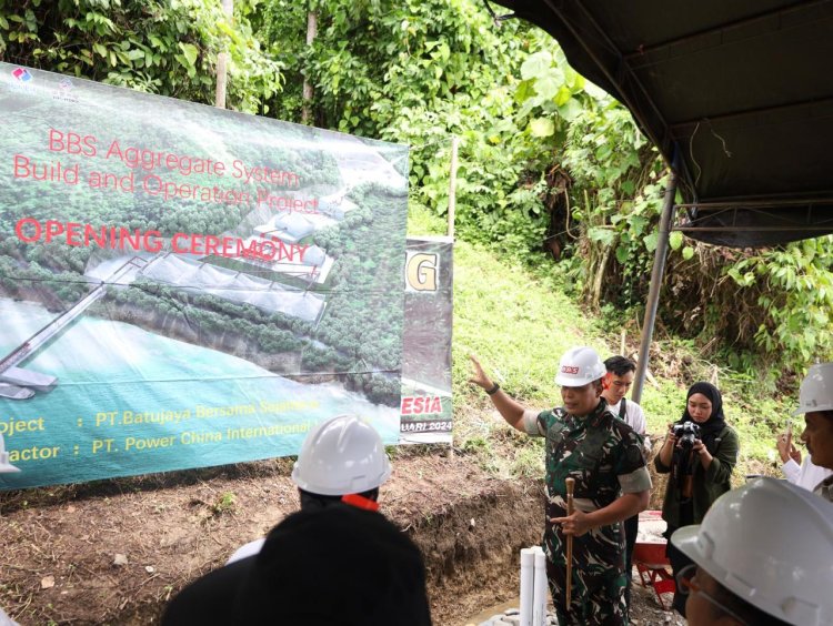 Danrem 132/Tdl Turut Hadiri Acara Peletakan Batu Pertama Proyek Pembangunan Infrastruktur PT. Batujaya Bersama Sejahtera
