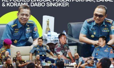 Aspidmil Kejati Riau Koordinasi Non-Teknis dengan Polres Lingga, Puslatpurmar, Lanal, dan Koramil Dabo Singkep di Kabupaten Lingga, Kepulauan Riau