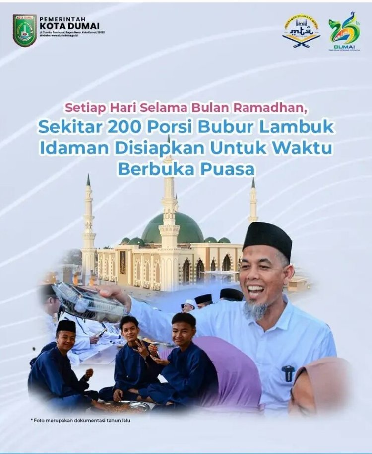 Pengurus Islam Center Sediakan 200 Porsi Bubur Lambuk Selama Bulan Puasa
