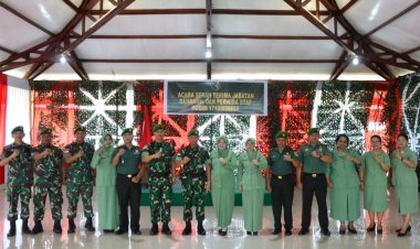 Dandim 1710/Mimika Pimpin Serah Terima Jabatan Danramil dan Perwira Staf, Tingkatkan Kinerja Satuan