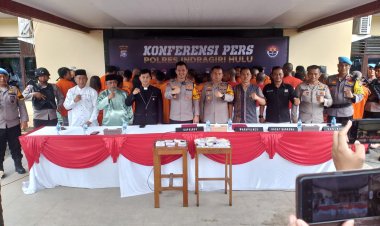 Polres Inhu Tangkap 39 Tersangka Narkoba Selama September 2024