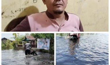 Hujan Deras Beberapa Jam, Kota Bagan Siapi-api Terancam Banjir