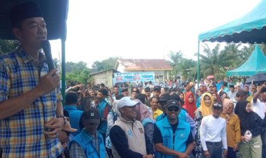 Antusiasme Masyarakat Sungai Sialang Sambut Kampanye Afrizal Sintong-Setiawan di Pilkada Rohil 2024