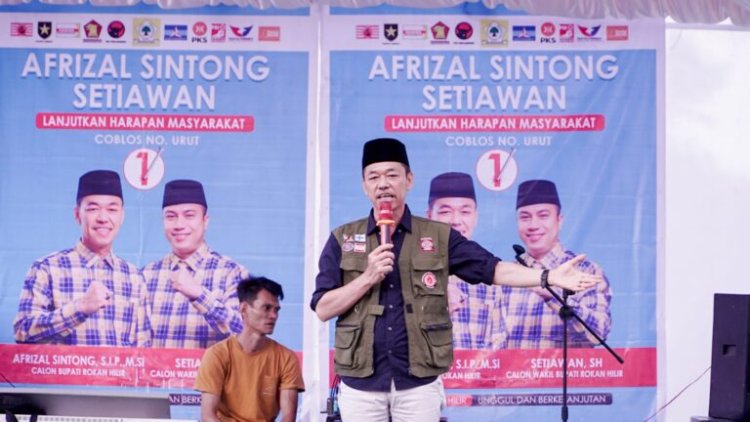 Masyarakat Berbagai Suku di Sungai Bakau Siap Menangkan Afrizal Sintong untuk Dua Periode