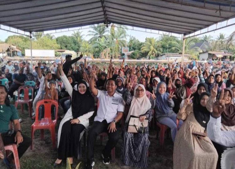Kampanye Dialogis Paslon Bijak Kompak: "Emak-Emak Sintong Makmur Kompak Inginkan Perubahan"