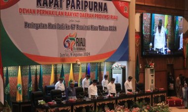 Tengku Azwendi Fajri Hadiri Rapat Paripurna HUT ke-67 Provinsi Riau
