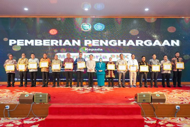 Kadis Kominfo Sumut, Ilyas Sitorus, Terima Penghargaan sebagai Mitra Kerja PKK