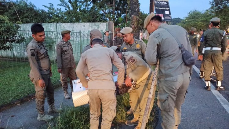Pj Gubernur Sumut Agus Fatoni Pimpin Penertiban Baliho dan Spanduk Tak Berizin di Medan