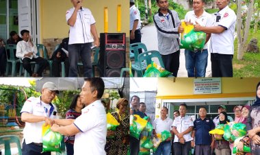 DPD SPRI Sumut, MPnews & Metropos 24 Gelar Bakti Sosial Ramadan, Bagikan Ratusan Paket Sembako