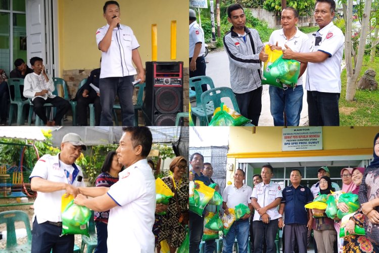 DPD SPRI Sumut, MPnews & Metropos 24 Gelar Bakti Sosial Ramadan, Bagikan Ratusan Paket Sembako