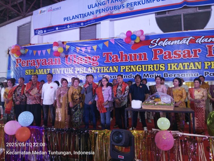 Pemko Medan Tegaskan Komitmen Dukung Kesejahteraan Pedagang Pasar Lewat Pelantikan Pengurus IPPIM dan Peringatan HUT Ke-10 Pasar Induk Laucih