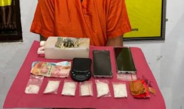 Pengedar Sabu 59 Gram Ditangkap Polsek Batang Cenaku di Inhu