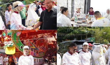 Nalladia Hadiri Bakar Tongkang 2025 di Rokan Hilir