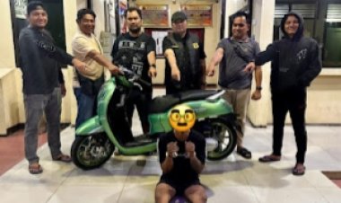 Polsek Bangko Tangkap Pelaku Curanmor, Motor Disembunyikan di Semak