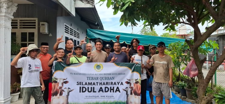 IKA BKPRMI Medan Tebar Kurban Idul Adha 1446 H