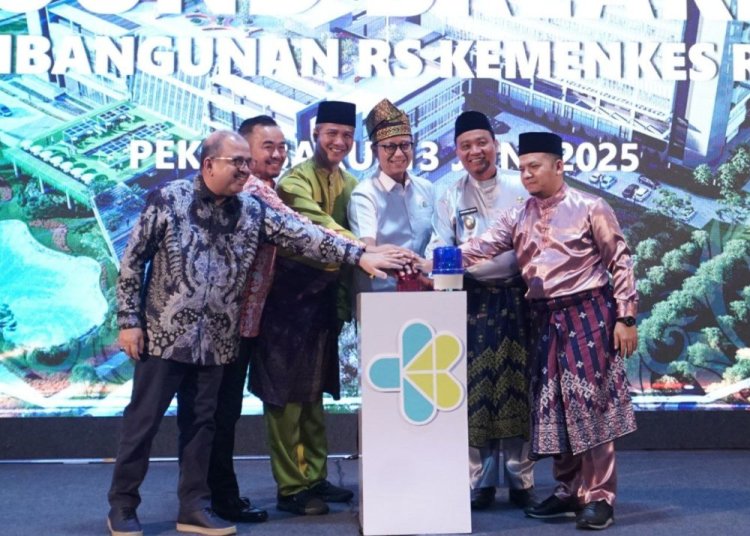 Ground Breaking RS Vertikal Riau, Menkes Targetkan Saingi RSCM
