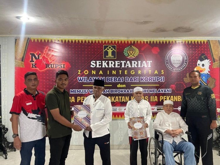 Empat Napi Lansia Lapas Pekanbaru Dapat Remisi Usia 70+