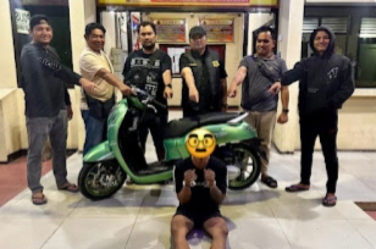 Polsek Bangko Tangkap Pelaku Curanmor, Motor Disembunyikan di Semak