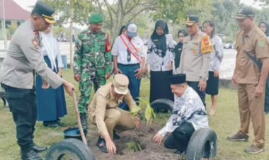 Wabup Rohil & Kapolres Sosialisasi Green Policing di Sekolah