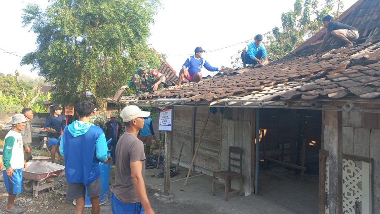 TNI Renovasi Rumah Warga Boyolali lewat TMMD 2025