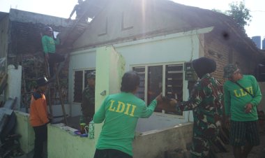 LDII dan MTA Dukung TMMD Ke-125 Kodim 0735/Surakarta Renovasi RTLH