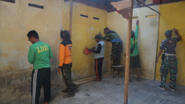 TMMD Kodim Surakarta Tetap Semangat Meski Hari Libur