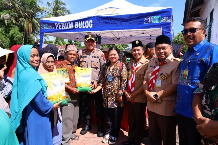 Polres Siak Gelar Gerakan Pangan Murah, Dukung Stabilitas Harga Jelang HUT RI ke-80