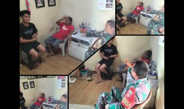 Babinsa Kemlayan Pererat Hubungan Warga Lewat Komsos di Surakarta