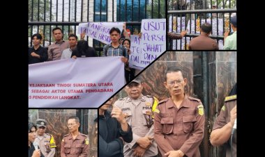 PERMAK Demo Kejati Sumut Desak Tangkap Eks Pj Bupati Langkat