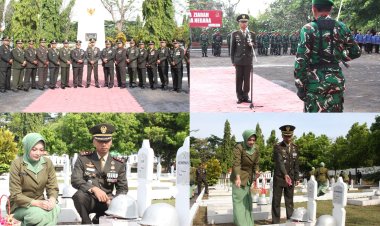 Kodim 0724/Boyolali Gelar Ziarah Nasional Jelang HUT TNI ke-80 di TMP Ratna Negara