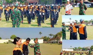 Kodim 0724/Boyolali Bekali Siswa SMK N 1 Sawit dengan Wawasan Kebangsaan dan Mental Tangguh