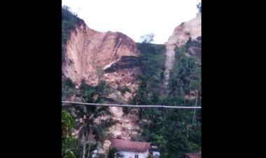 Gunung Batu Kapur di Banyumas Longsor, Tiga Rumah Rusak