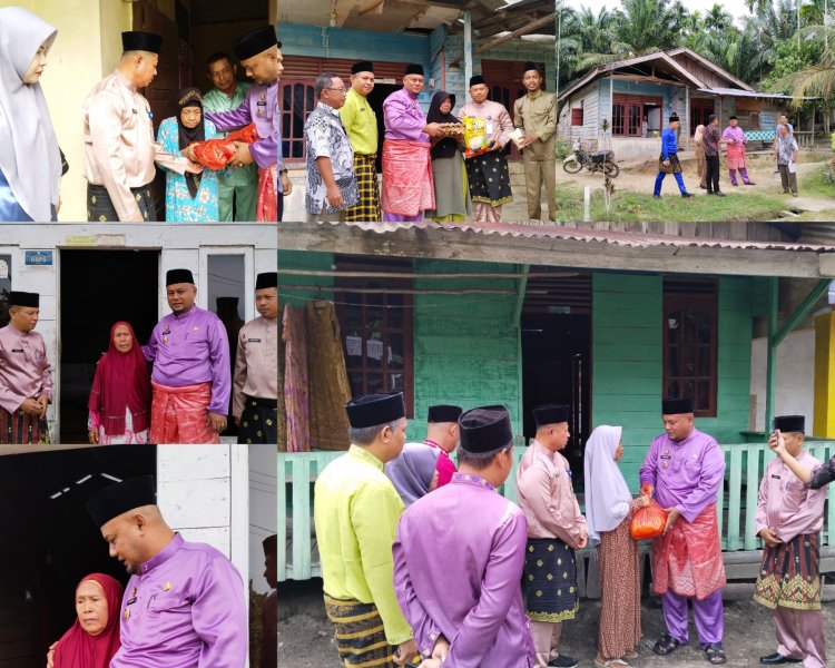 Jumat Bersedekah, Pemkab Siak Salurkan Sembako ke Warga Kurang Mampu