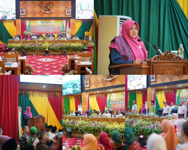Sidang Paripurna Istimewa HUT ke-26 Kabupaten Siak, Bupati Afni Tegaskan Kolaborasi Kunci Wujudkan “Siak Hebat dan Bermartabat”