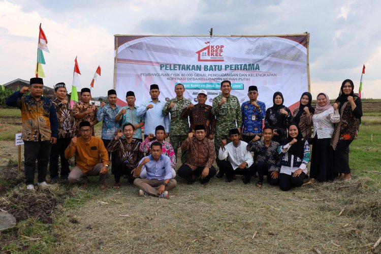 Danrem 074/Warastratama Groundbreaking Koperasi Merah Putih Boyolali